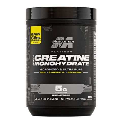 CREATINA MUSCLETECH: 100% Creatine Platinum 400 Gr